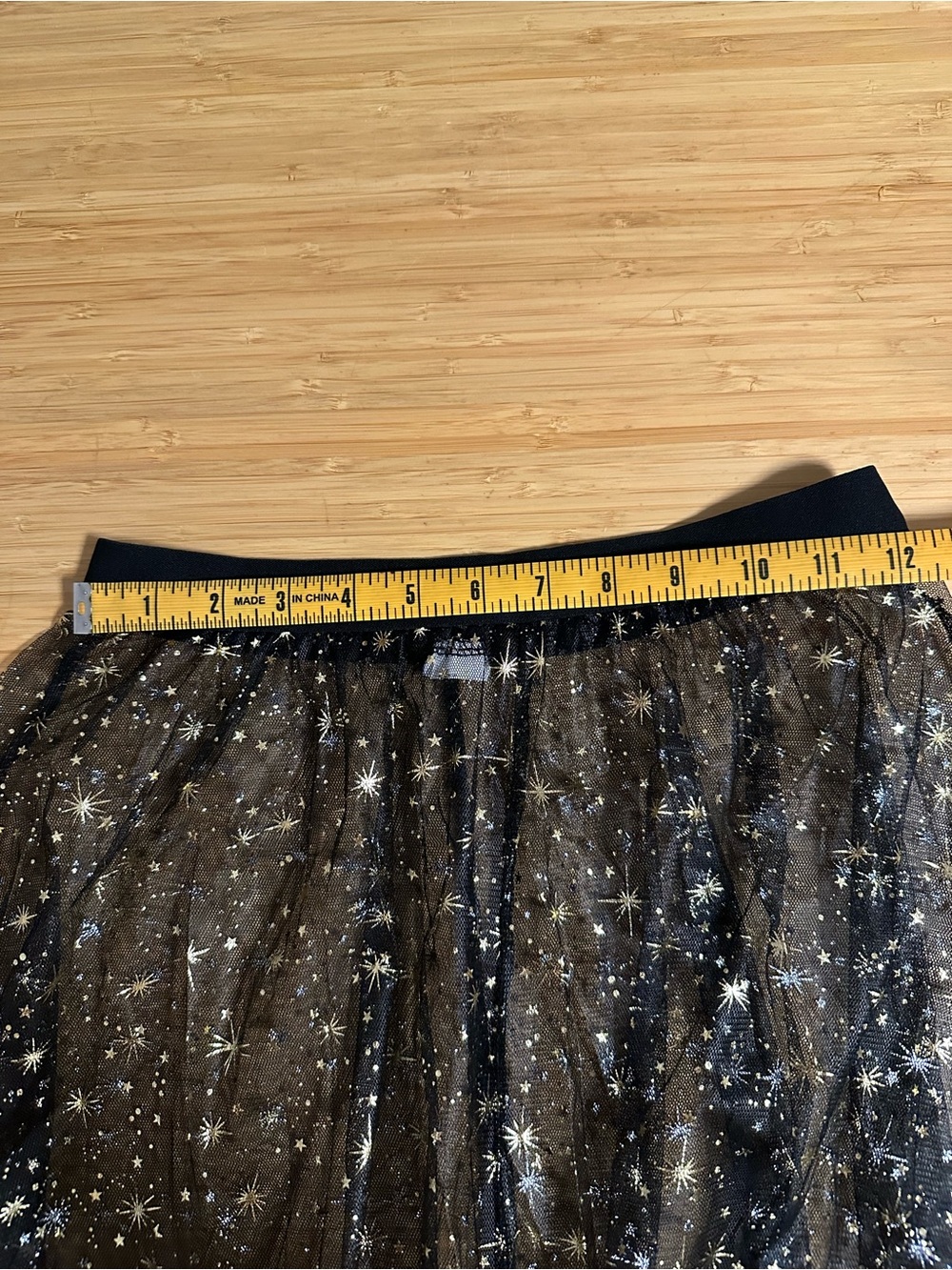 Sheer Black Star-Embellished Maxi Skirt - Picture 4 of 6